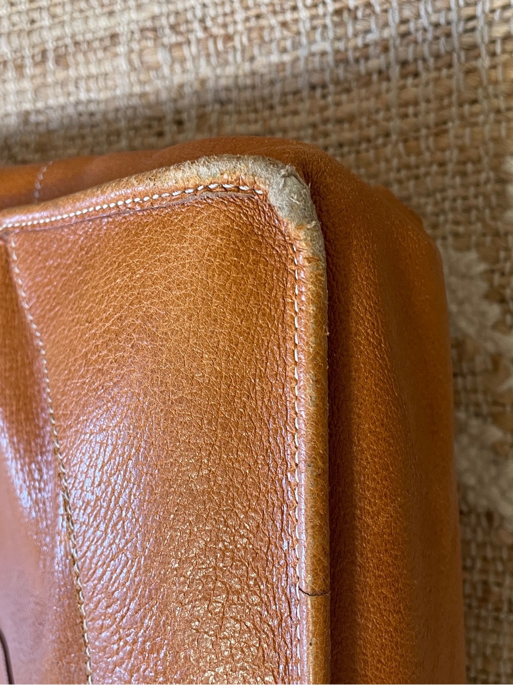 Vintage Brown  Polo Ralph Lauren Heritage tumbled leather tote - Picture 5 of 14